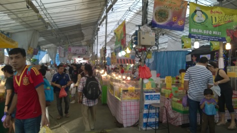 Inside the bazaar, it can get quite stuffy despite the handful of ceiling fans